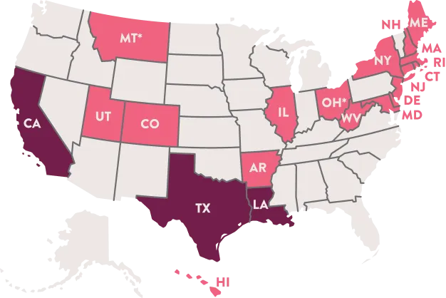 Map showing overview of fertility laws
